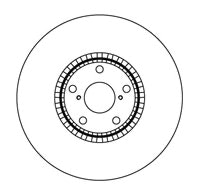 NF PARTS Тормозной диск 2045104NF